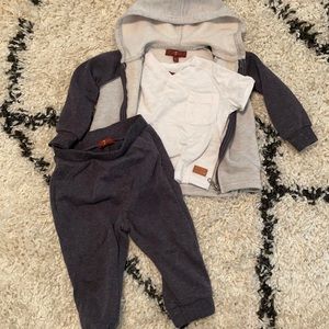 7 FAMK for all mankind jogger sweatsuit fleece hoodie